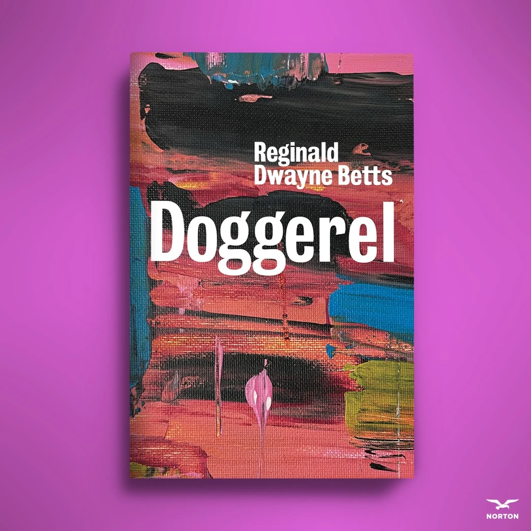 Doggerel book cover with purple background and Norton logo.