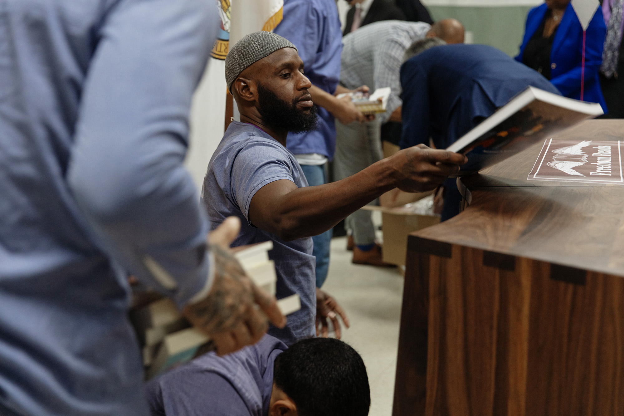 Freedom Library opening at Dorsey Run Correctional Facility in Maryland.